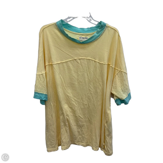 Top Short Sleeve By We The Free In Blue & Yellow, Size: Xl