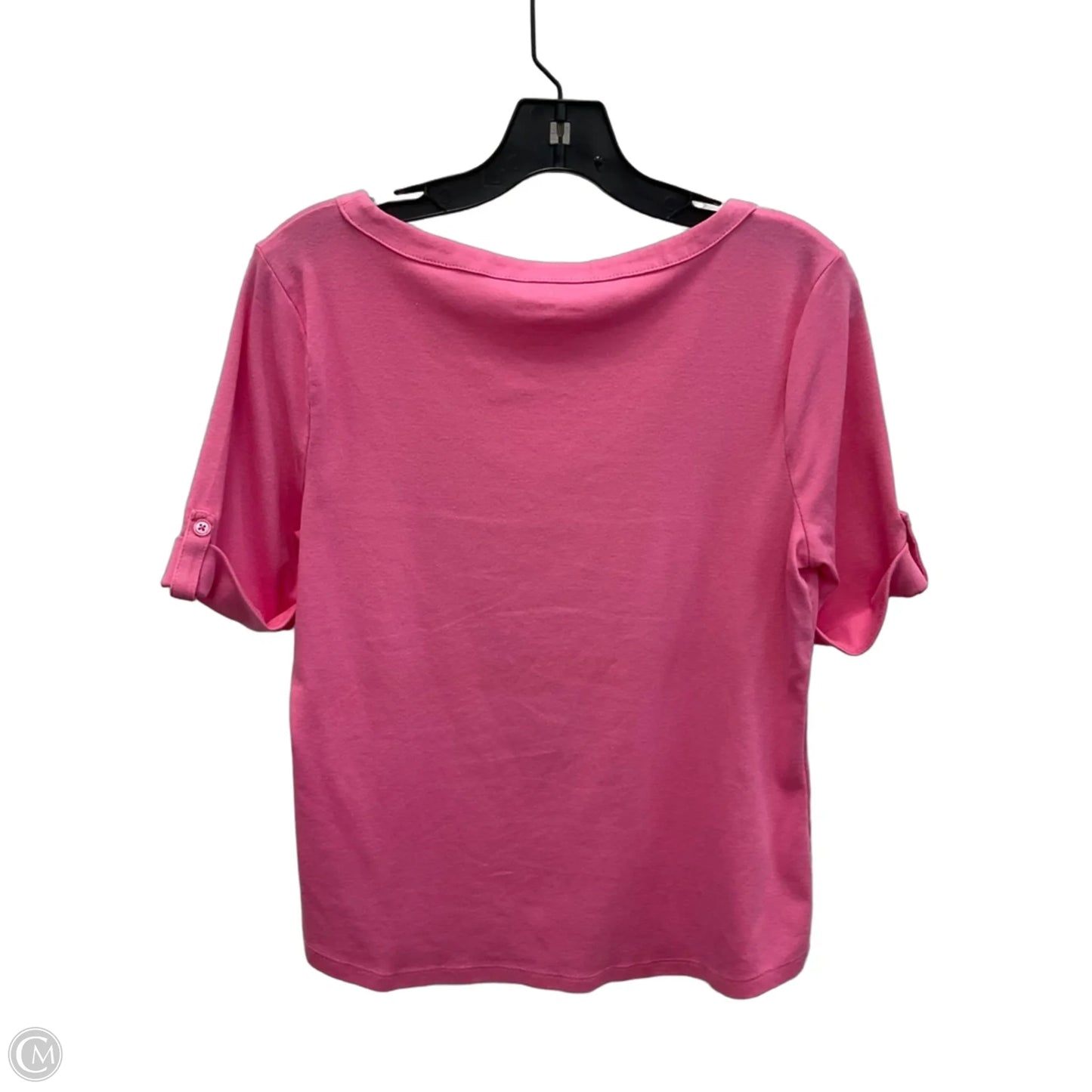 Top Short Sleeve By Talbots In Pink, Size: Lp