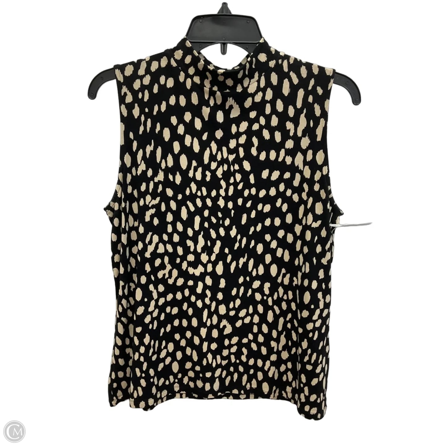 Top Sleeveless By Chicos In Polkadot Pattern, Size: M