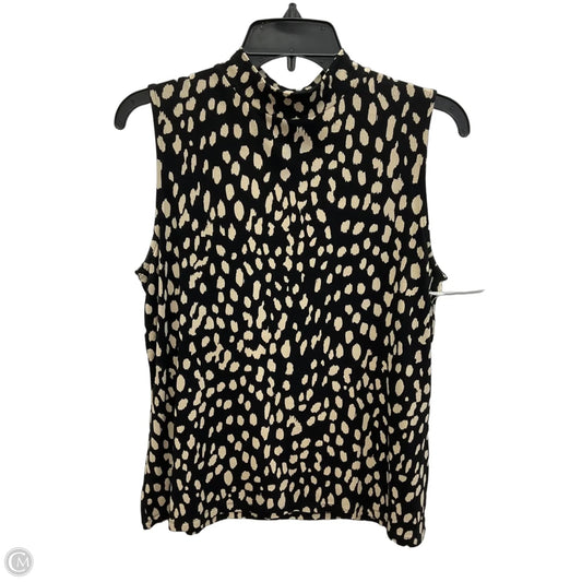 Top Sleeveless By Chicos In Polkadot Pattern, Size: M