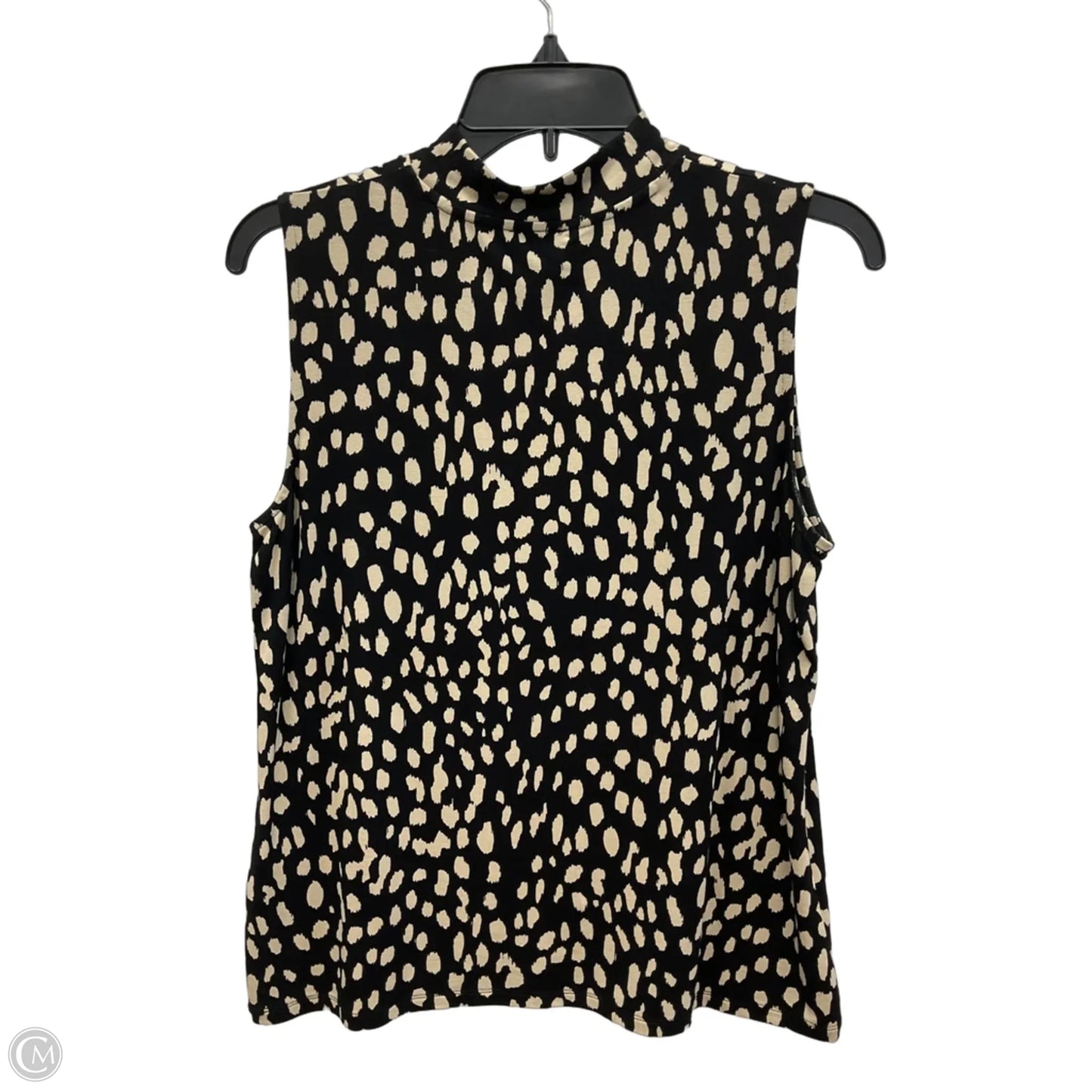 Top Sleeveless By Chicos In Polkadot Pattern, Size: M