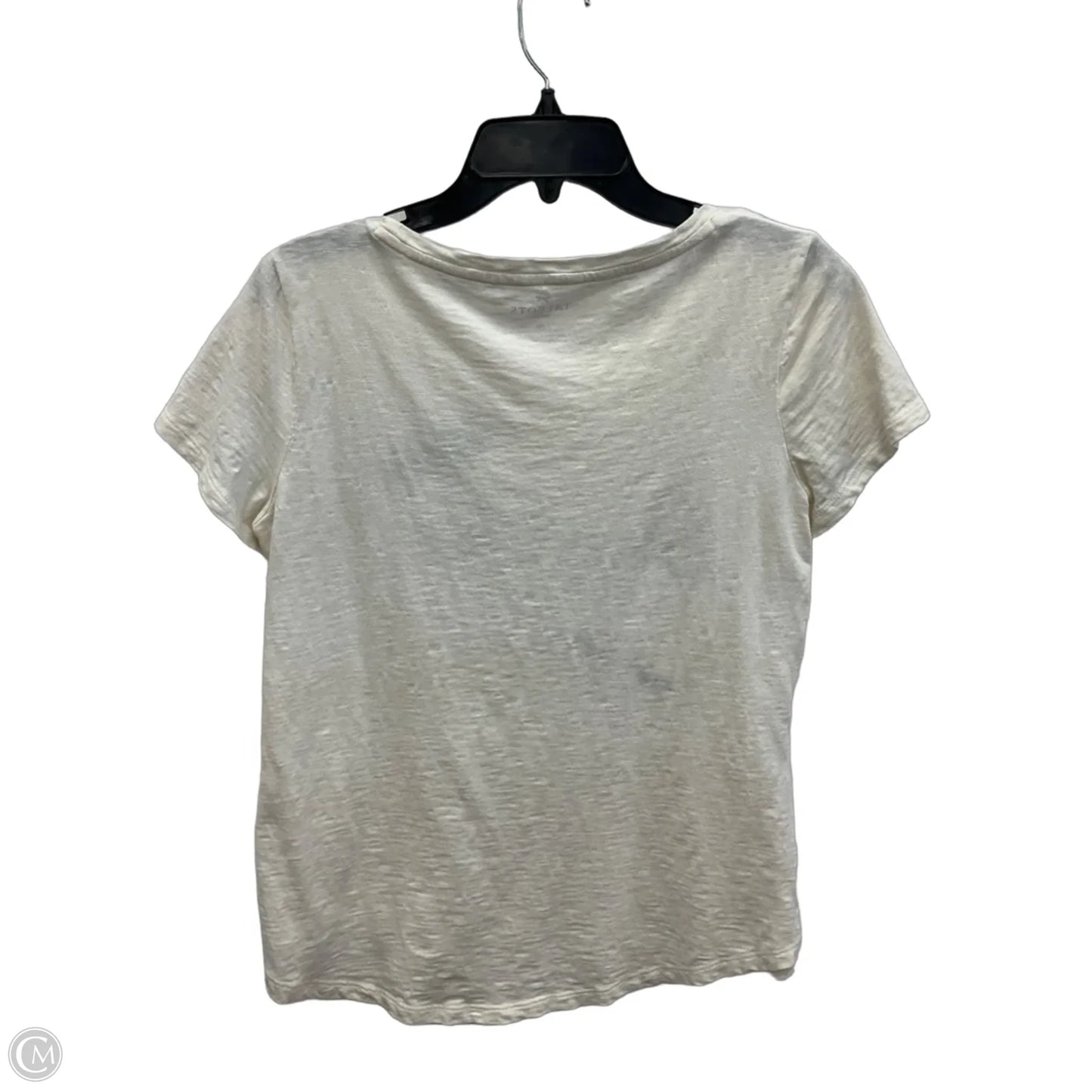 Top Short Sleeve By Talbots In White, Size: Mp