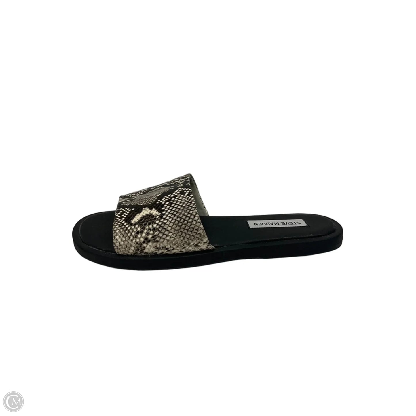 Sandals Flats By Steve Madden In Animal Print, Size: 7.5