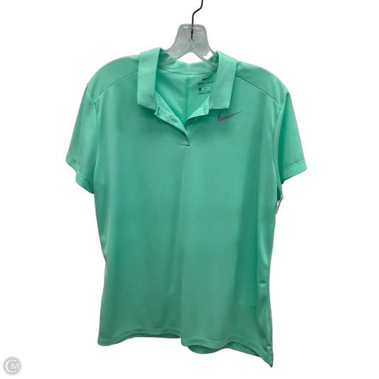 Athletic Top Short Sleeve By Nike Apparel In Green, Size: Xl
