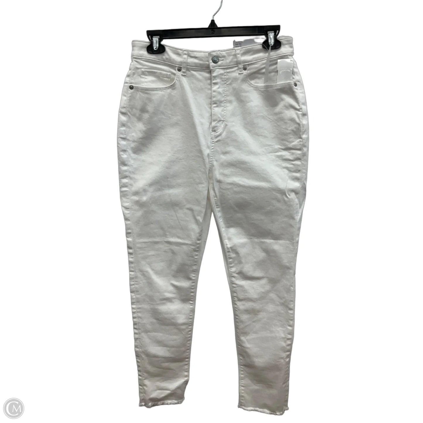 Jeans Skinny By Loft In White Denim, Size: 6