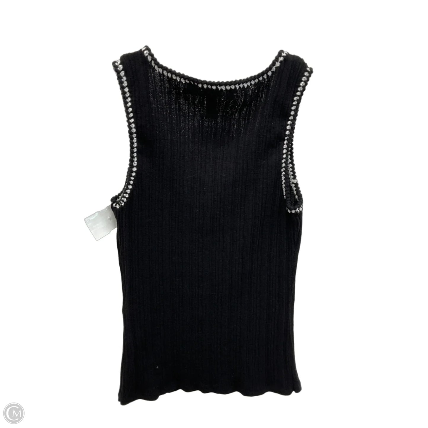 Top Sleeveless Basic By White House Black Market In Black & White, Size: M