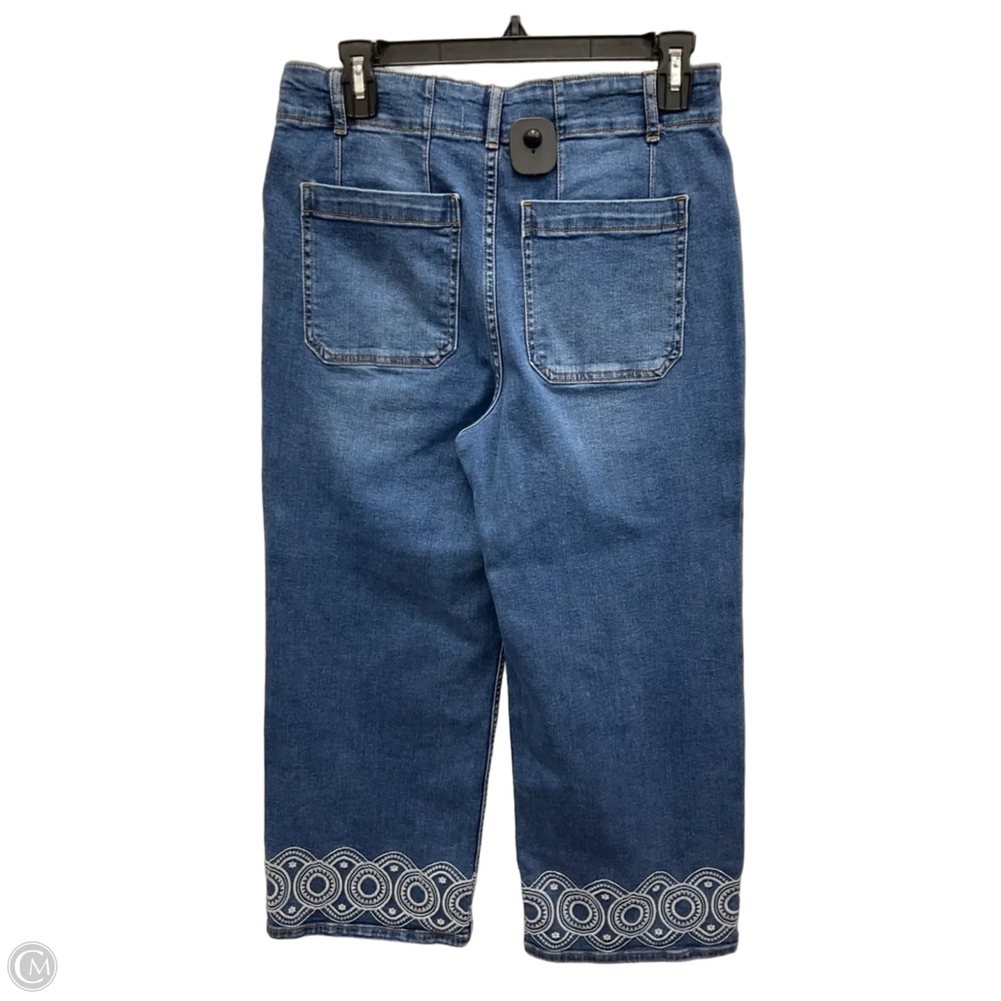 Jeans Wide Leg By Bagatelle In Blue & White, Size: 6