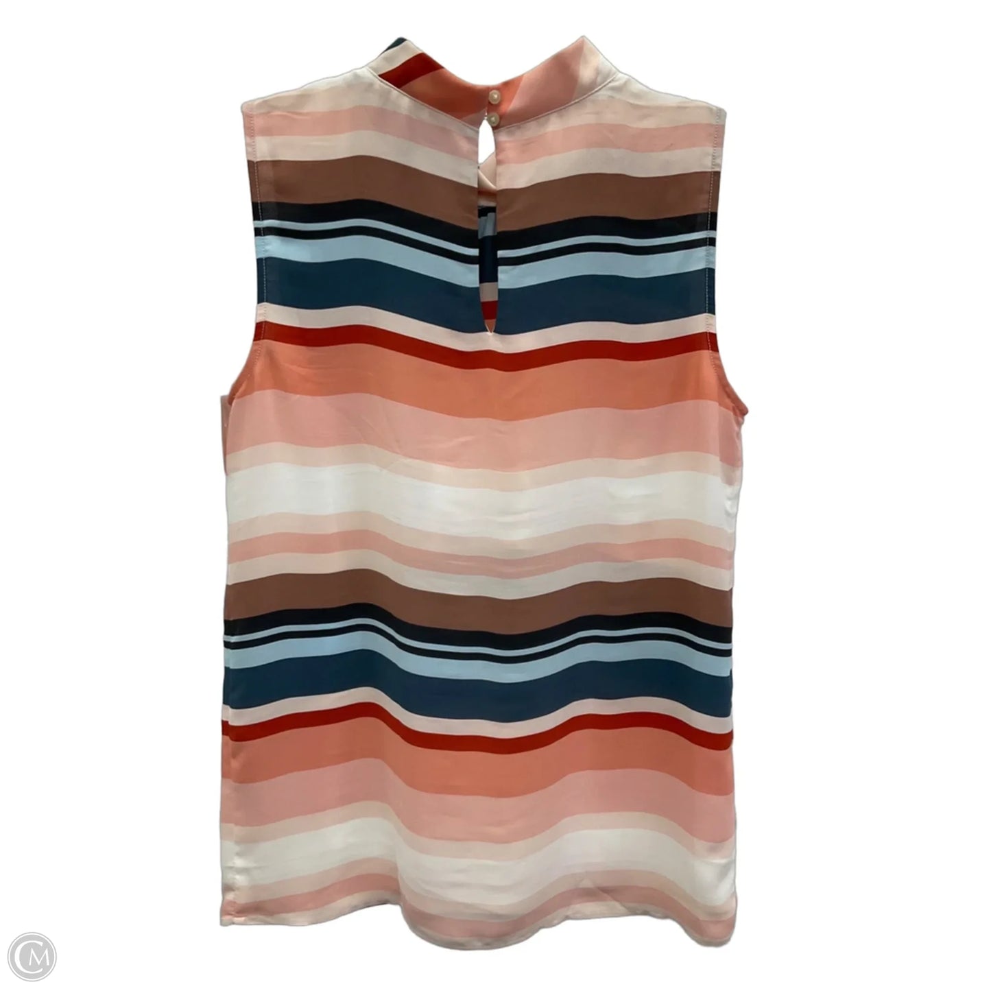 Top Sleeveless By Loft In Blue & Pink, Size: S