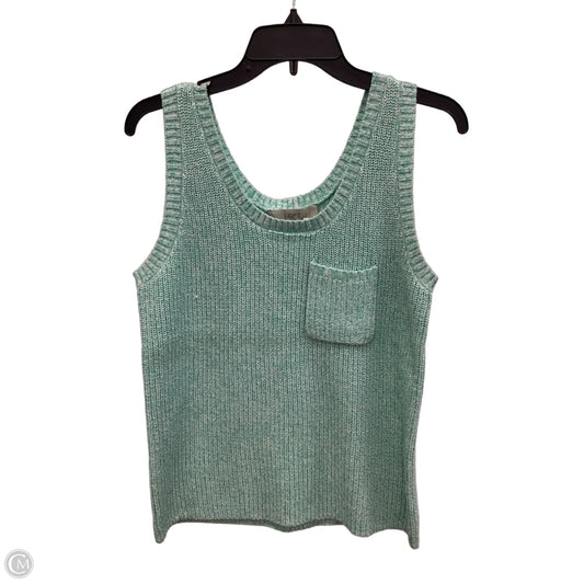 Top Sleeveless By Loft In Blue, Size: L