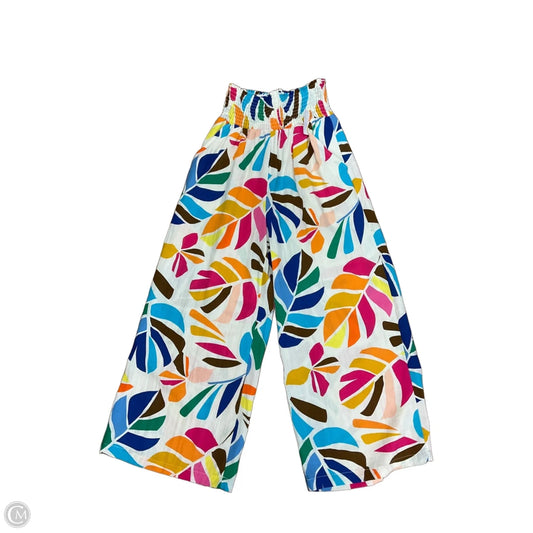 Pants Wide Leg By Clothes Mentor In Rainbow Print, Size: Xs