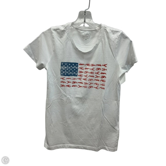 Top Short Sleeve By J. Crew In Blue Red & White, Size: Xs