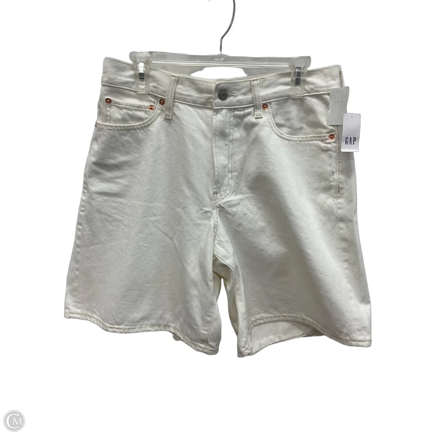 Shorts By Gap In White Denim, Size: 10p