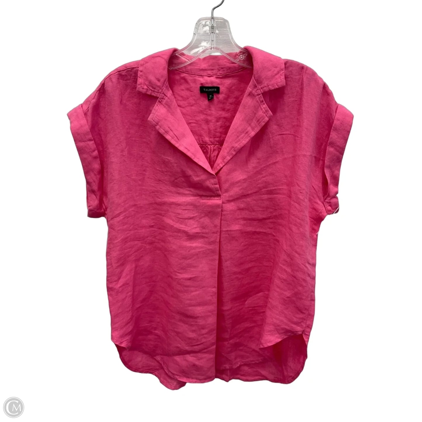Top Short Sleeve By Talbots In Pink, Size: Xs