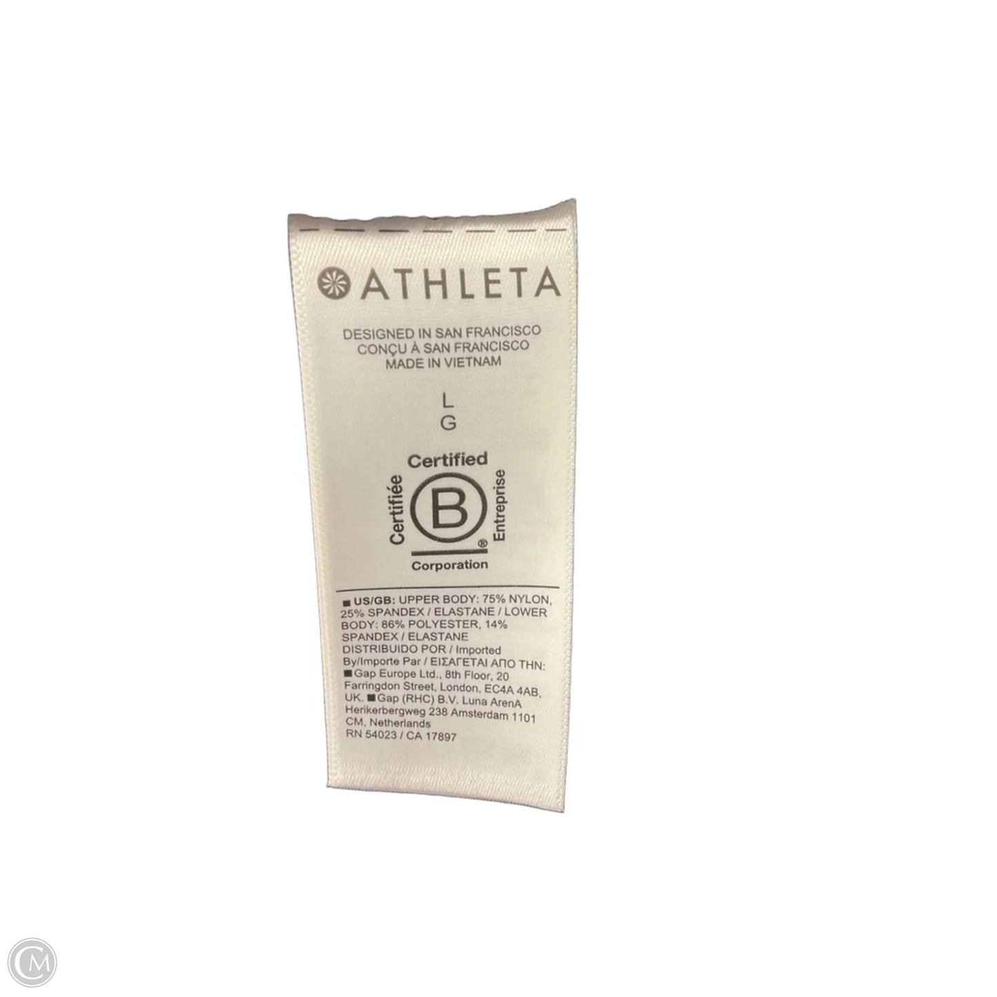Athletic Dress By Athleta In Black, Size: L