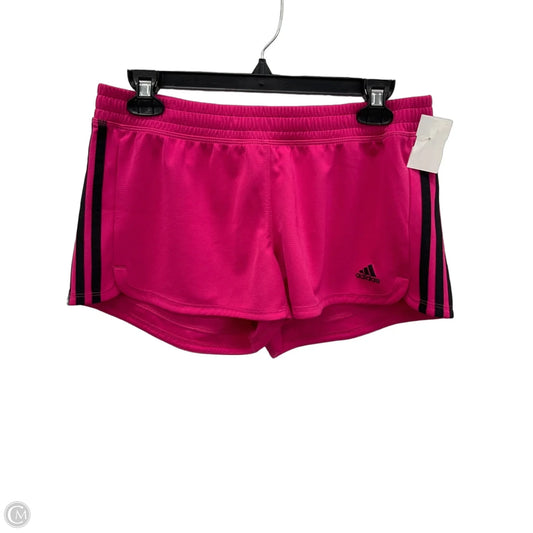 Athletic Shorts By Adidas In Pink, Size: M