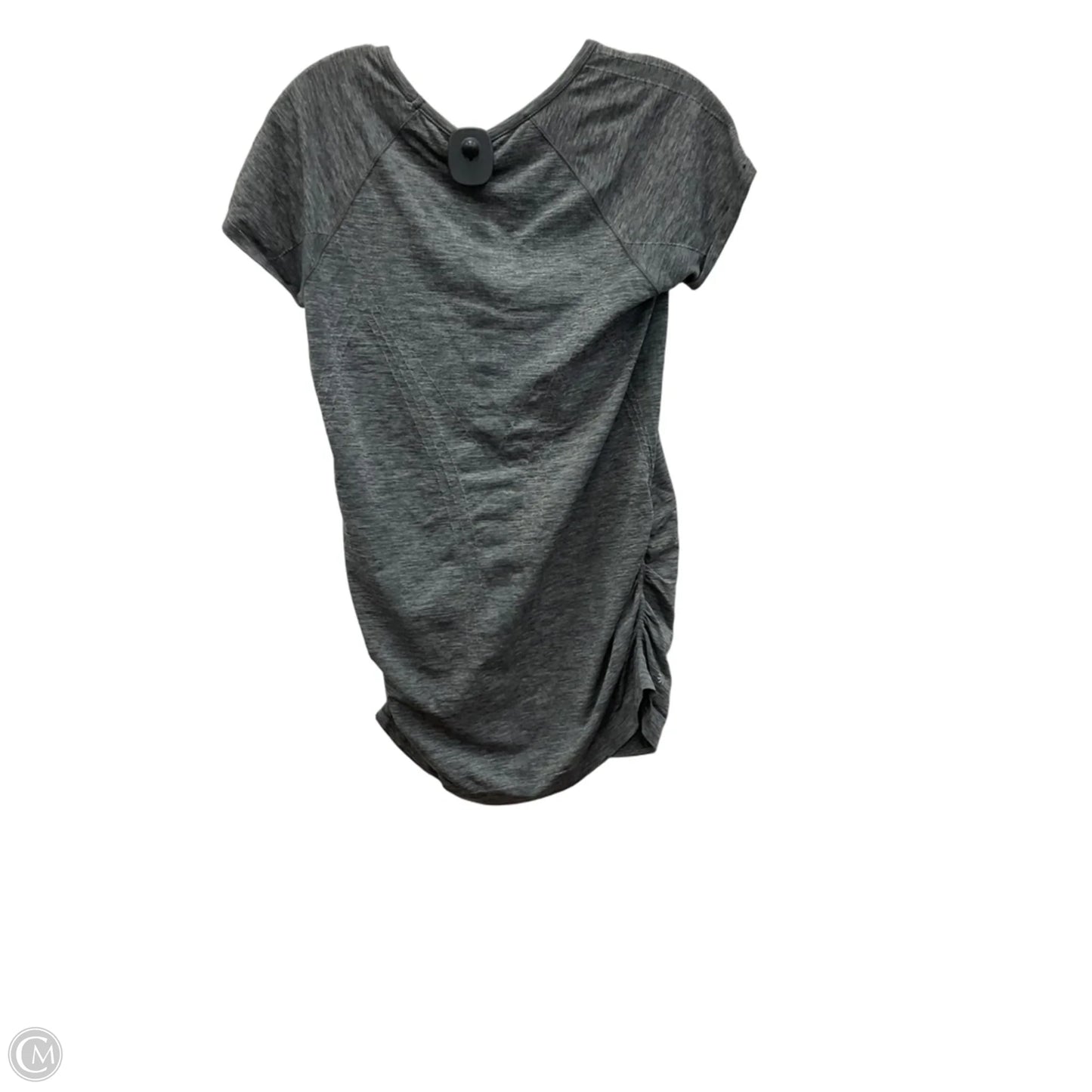 Athletic Top Short Sleeve By Athleta In Grey, Size: L