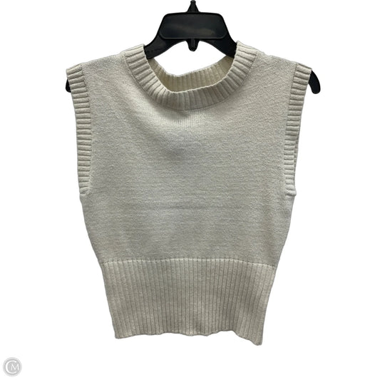 Top Sleeveless By Freshman In White, Size: S