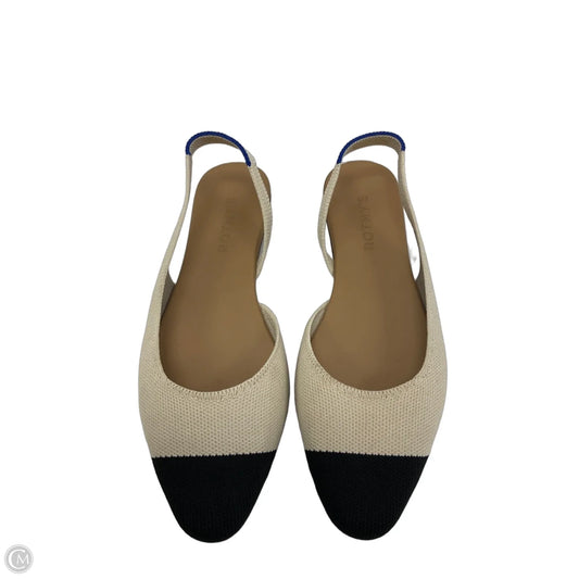 Shoes Flats By Rothys In Black & White, Size: 7.5