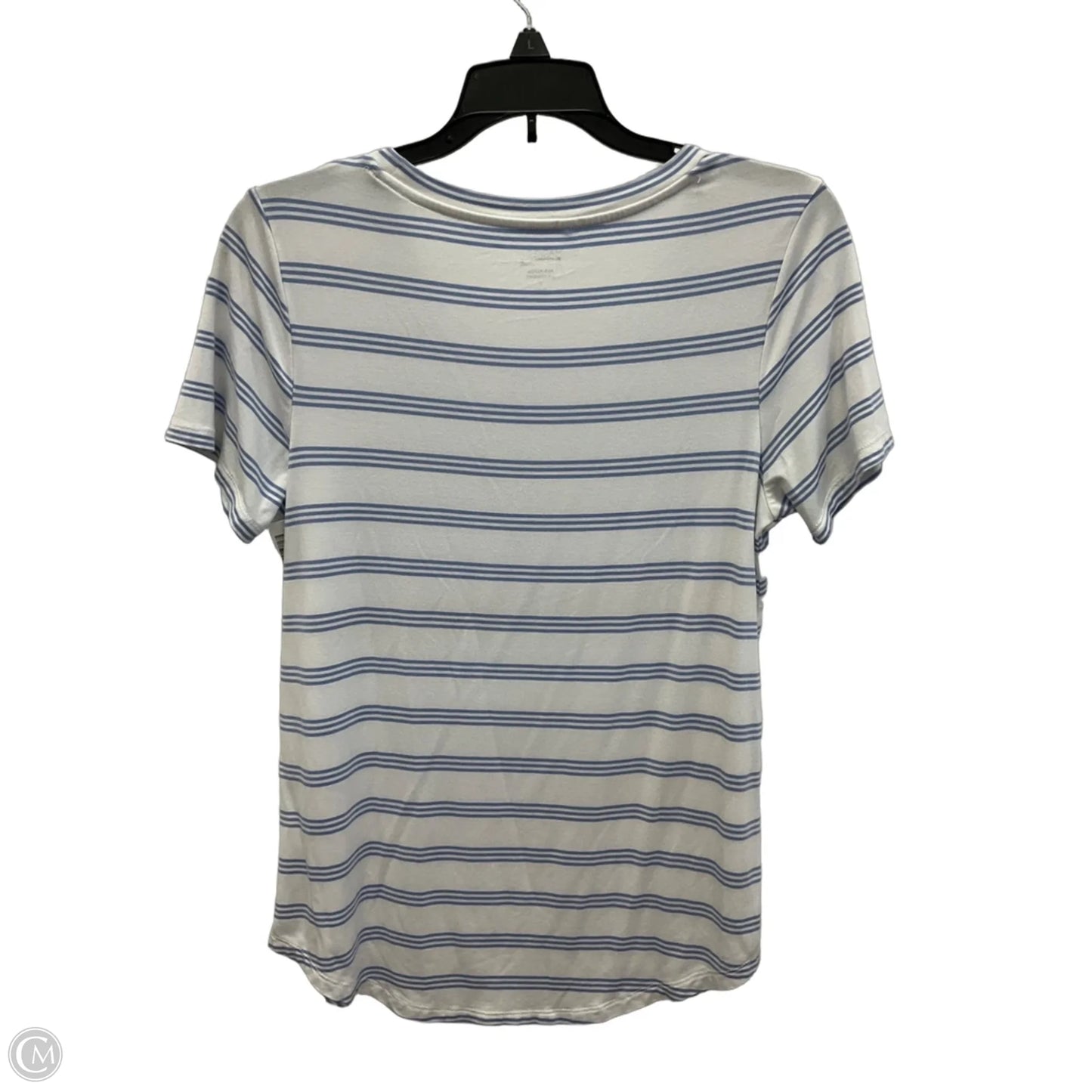 Top Short Sleeve By Market & Spruce In Blue & White, Size: S