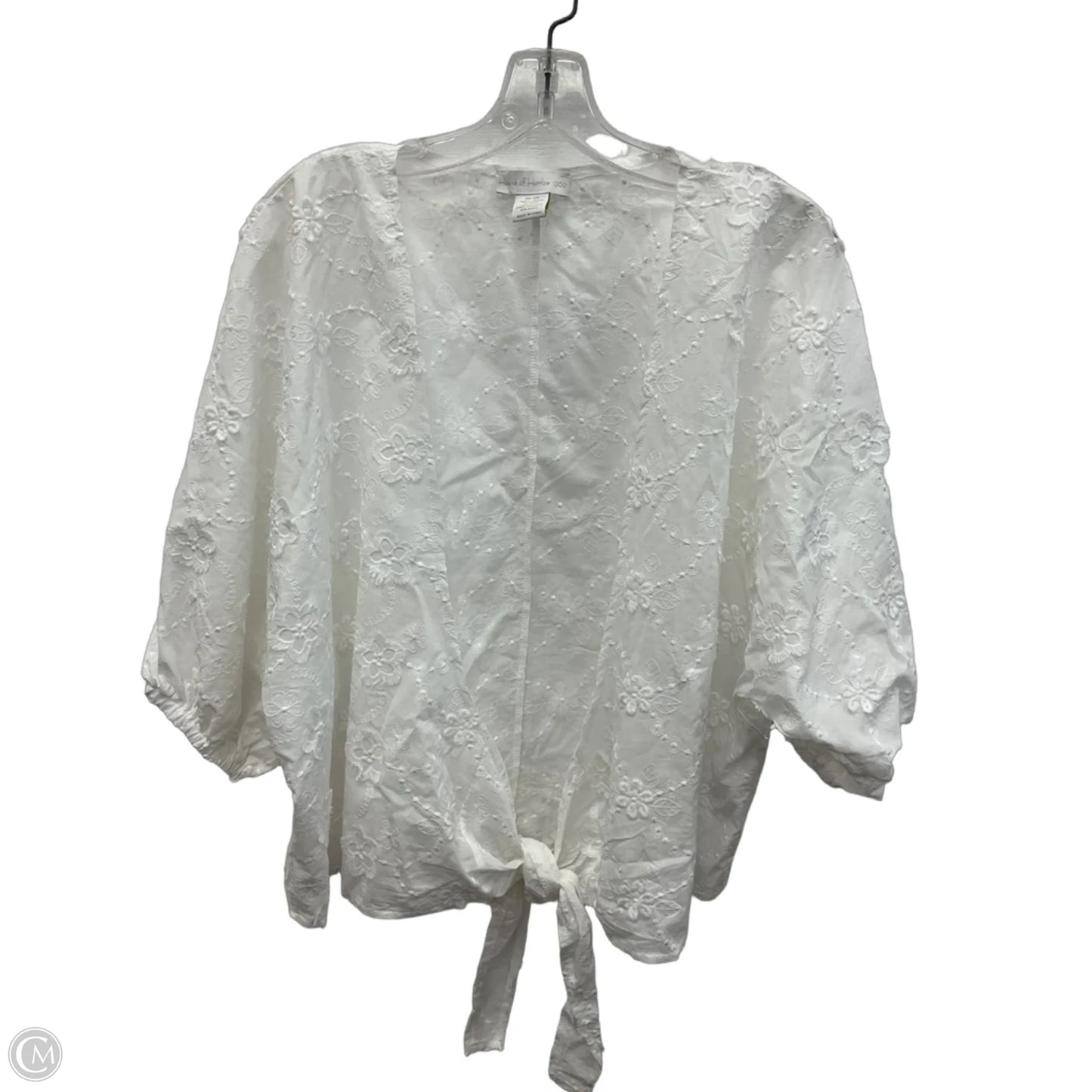 Top Short Sleeve By House Of Harlow In White, Size: Osfm