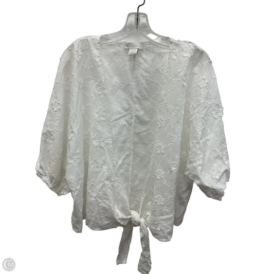 Top Short Sleeve By House Of Harlow In White, Size: Osfm