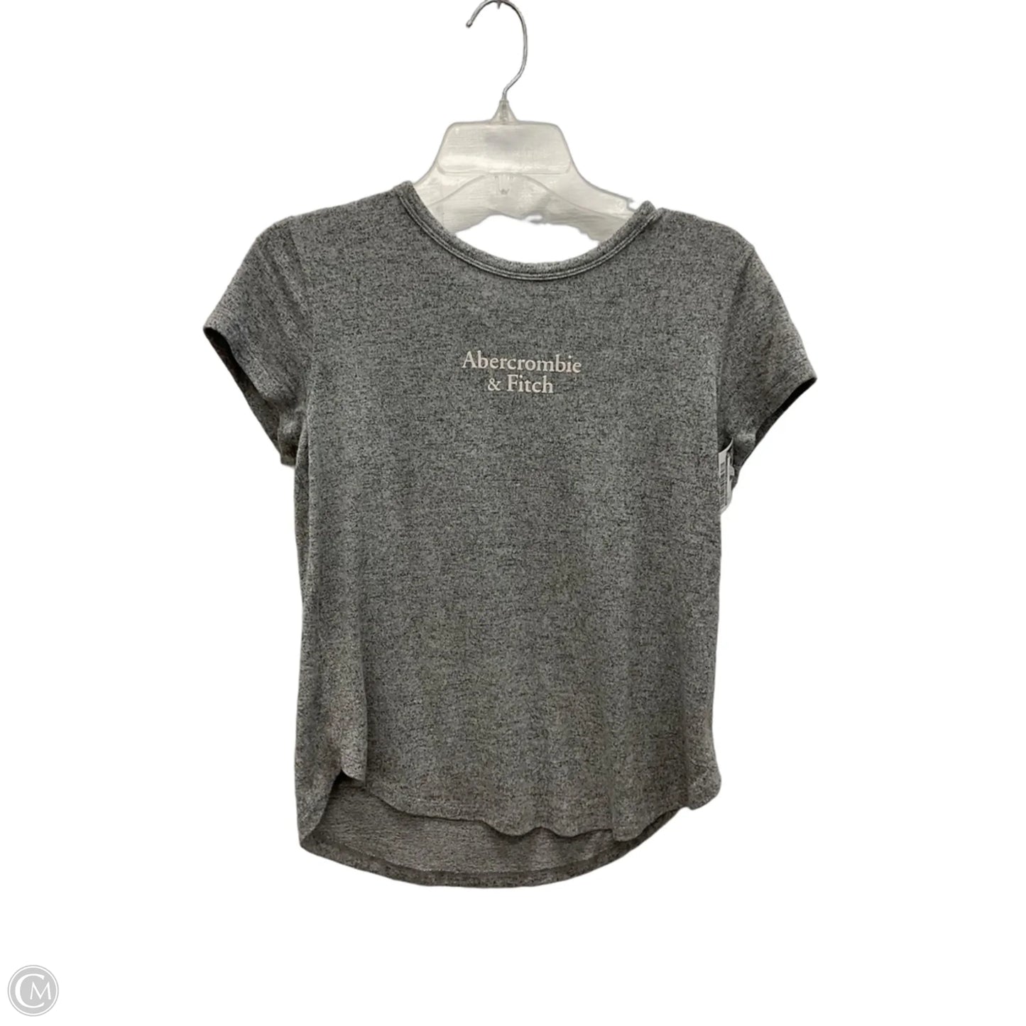 Top Short Sleeve By Abercrombie And Fitch In Grey, Size: S