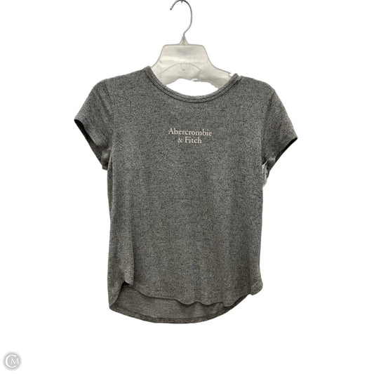 Top Short Sleeve By Abercrombie And Fitch In Grey, Size: S