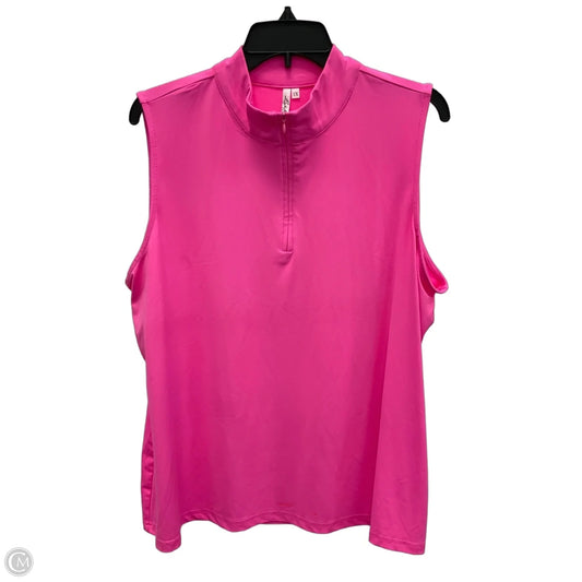 Top Sleeveless By Lulu B In Pink, Size: 1x