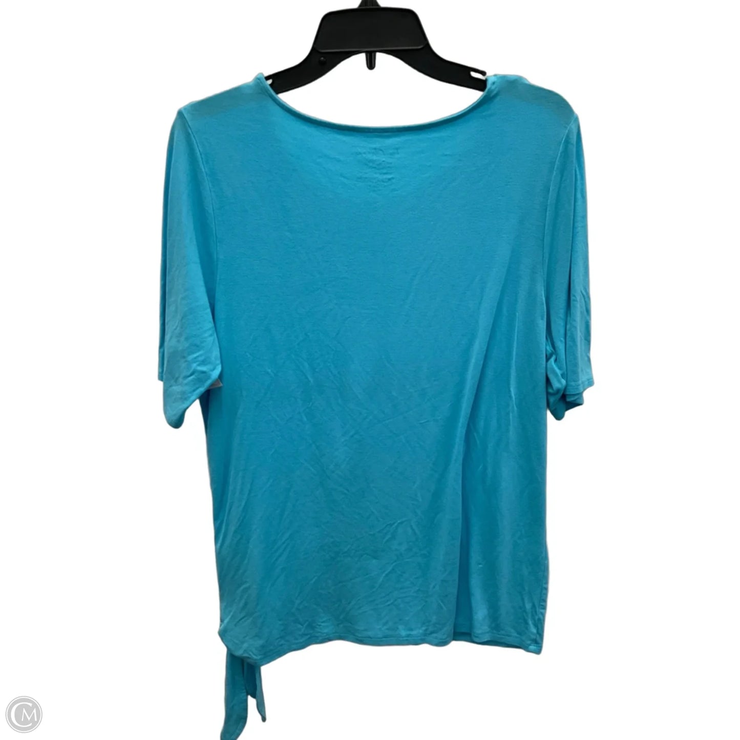 Top Short Sleeve Basic By Chicos In Blue, Size: L