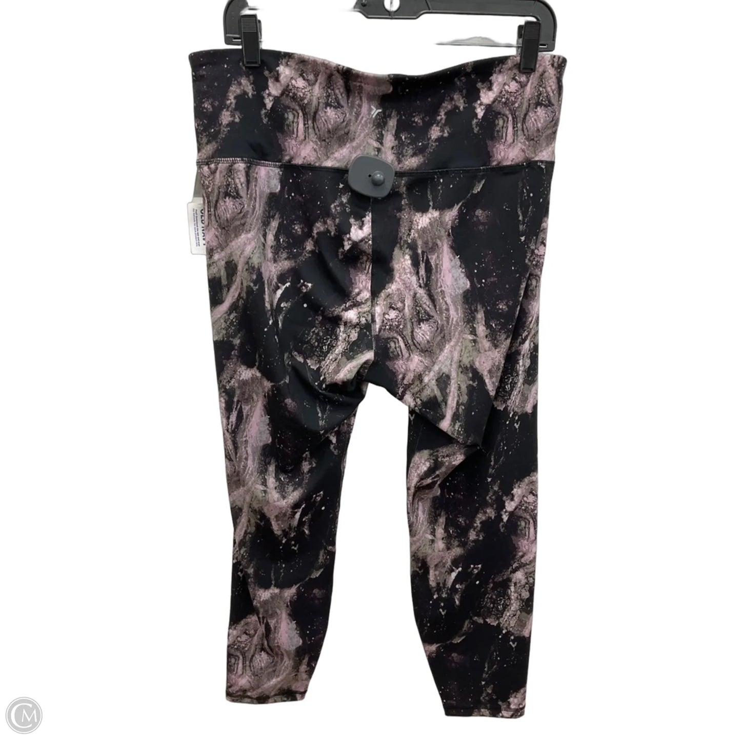 Athletic Leggings By Old Navy In Black & Purple, Size: Xl
