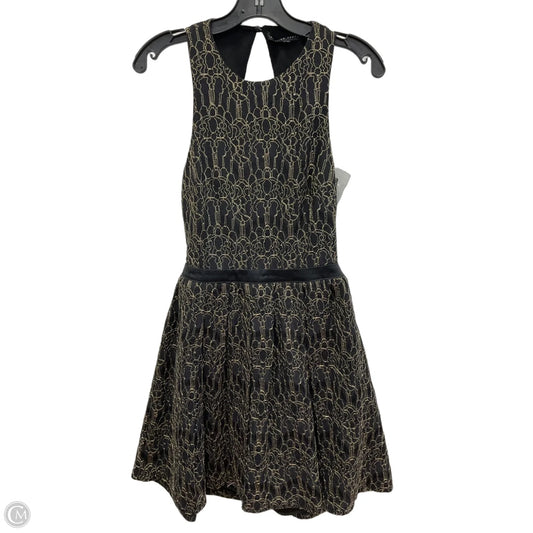 Dress Party Short By English Factory In Black & Gold, Size: S