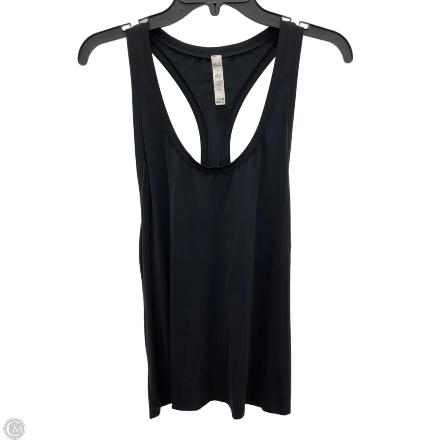 Athletic Tank Top By Alo In Black, Size: L