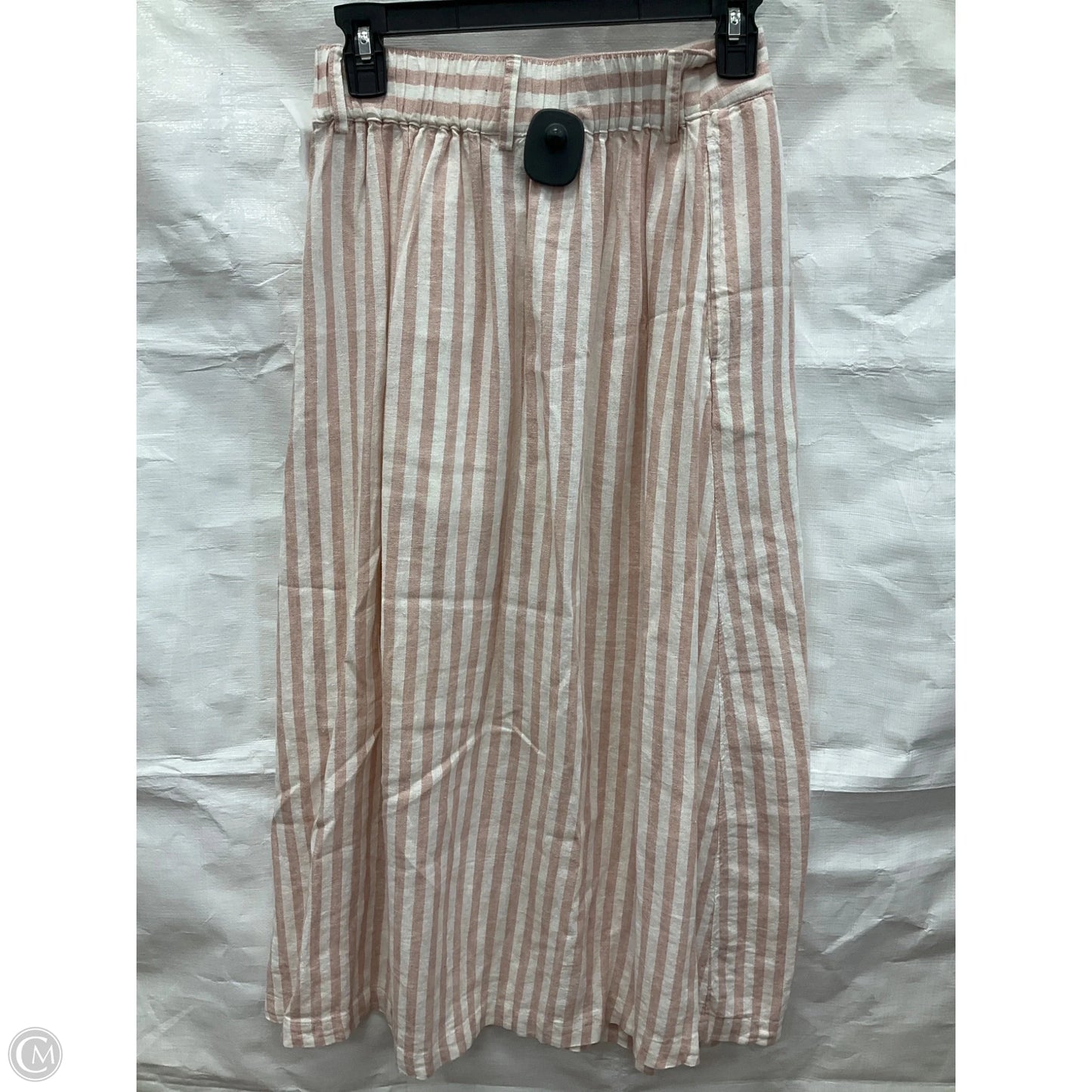 Skirt Maxi By A New Day In Pink & White, Size: Xs