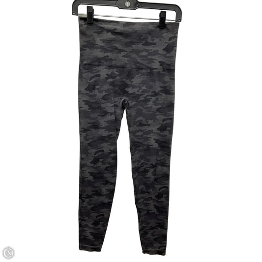 Athletic Leggings By Spanx In Grey, Size: L