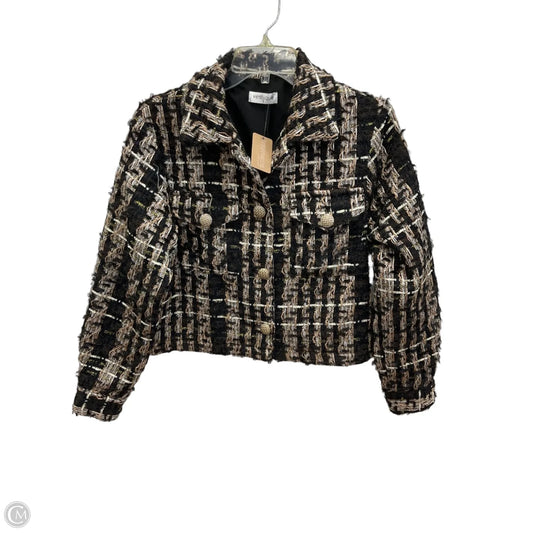 Blazer By Vestique In Black & Brown, Size: S