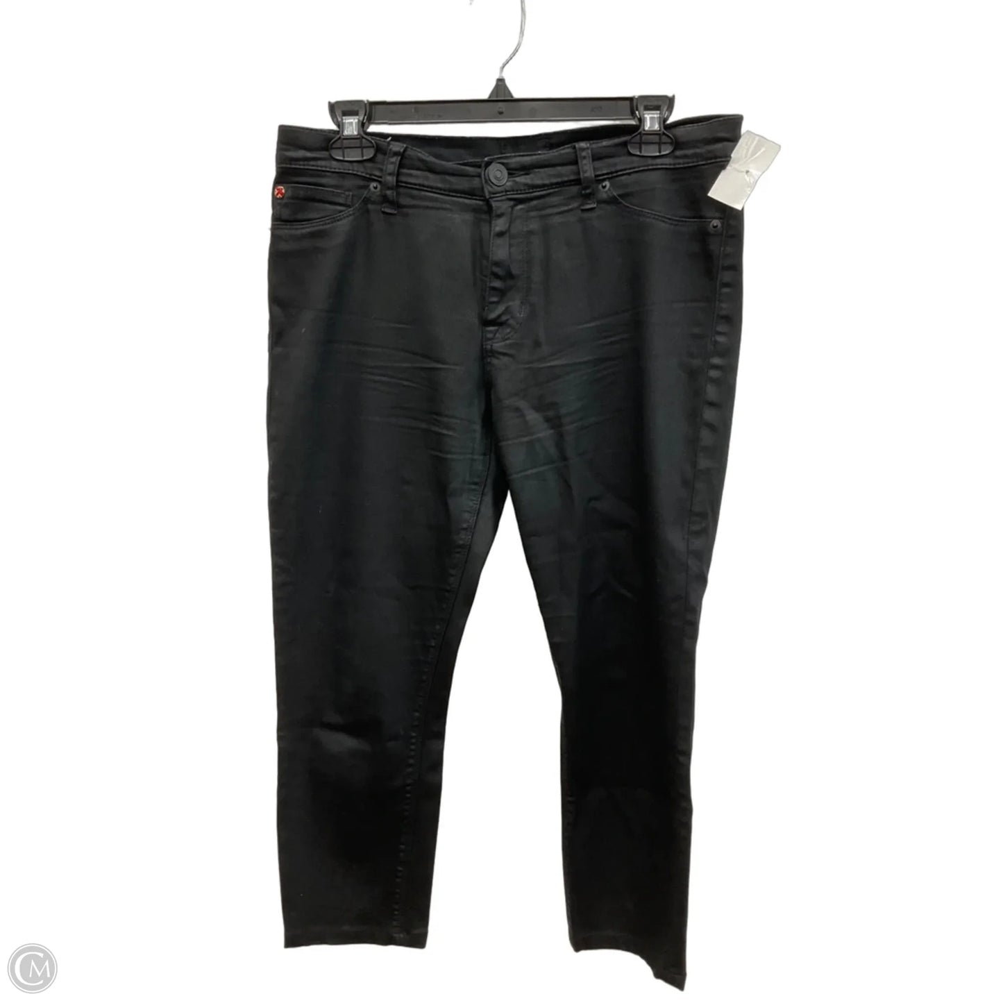 Jeans Skinny By Hudson In Black Denim, Size: 6
