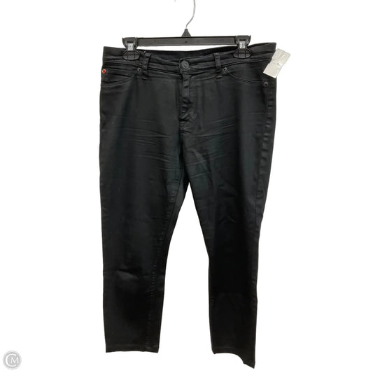 Jeans Skinny By Hudson In Black Denim, Size: 6