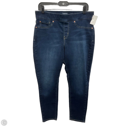 Jeans Skinny By Levis In Blue Denim, Size: 14