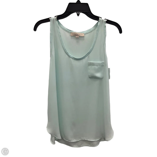 Top Sleeveless By Loft In Blue, Size: S