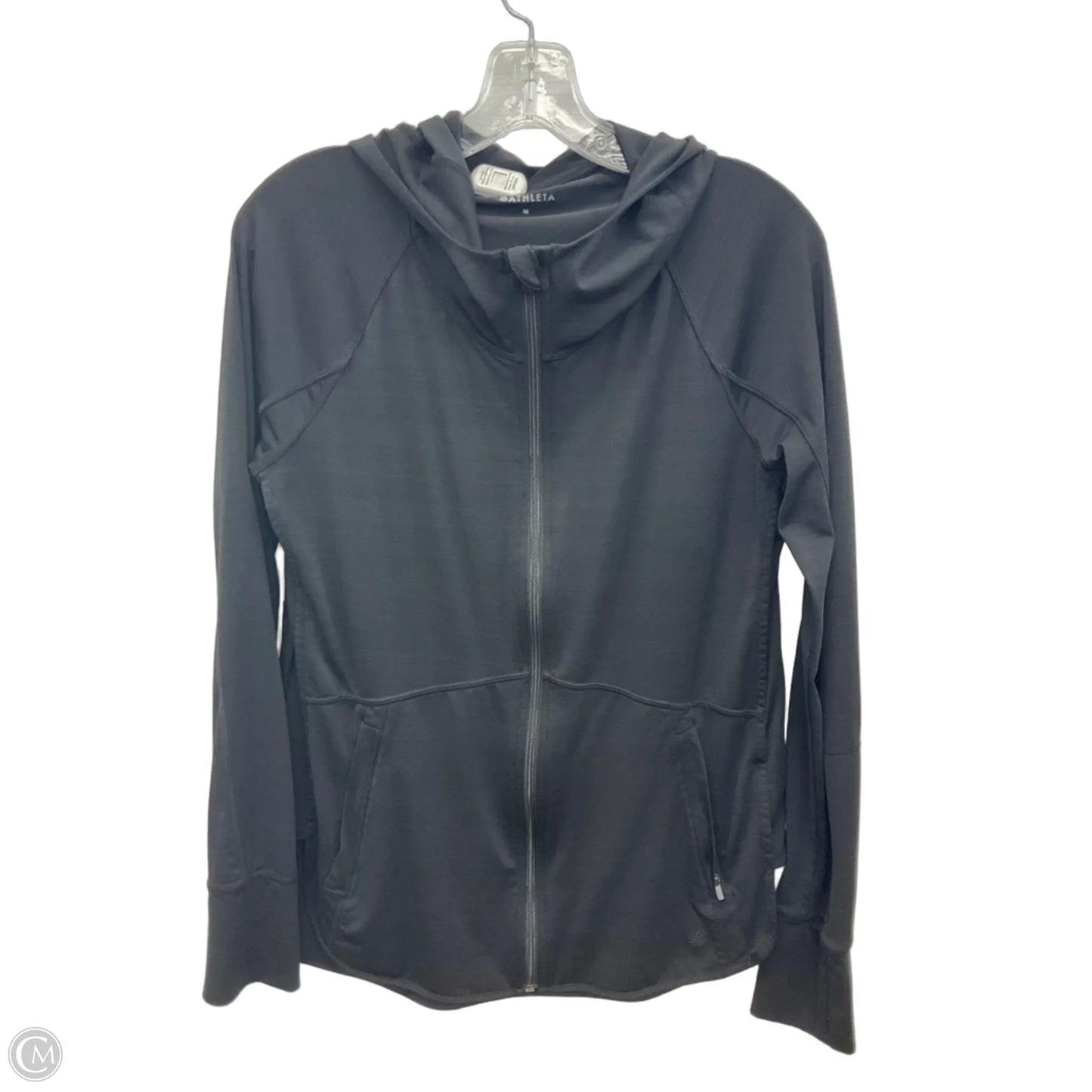 Athletic Jacket By Athleta In Black, Size: M