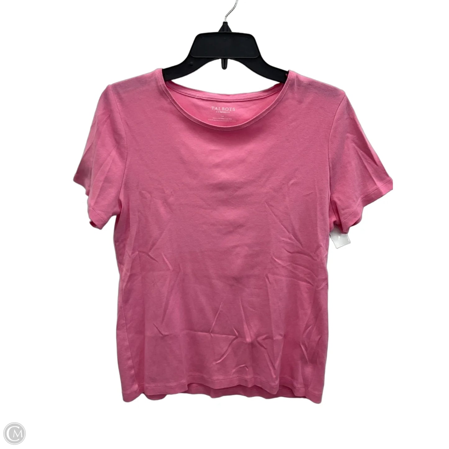 Top Short Sleeve Basic By Talbots In Pink, Size: Lp