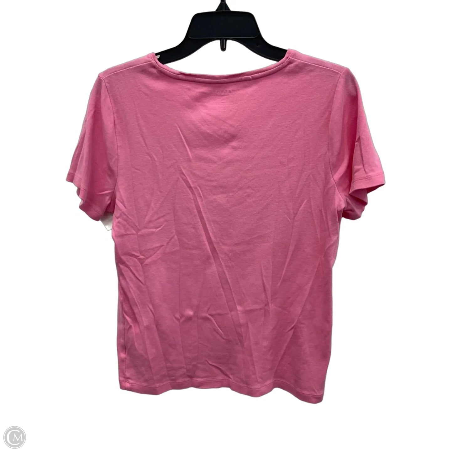 Top Short Sleeve Basic By Talbots In Pink, Size: Lp