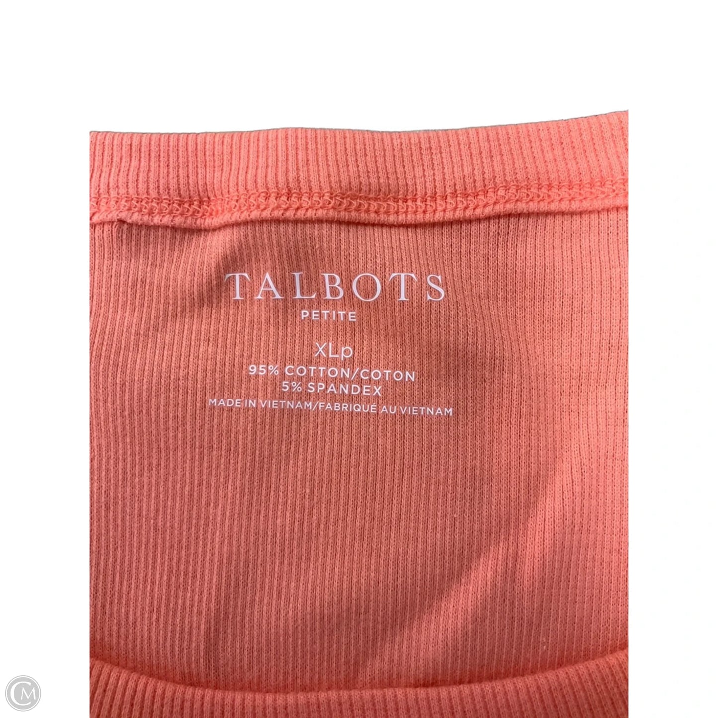 Top Sleeveless Basic By Talbots In Orange, Size: Xlp