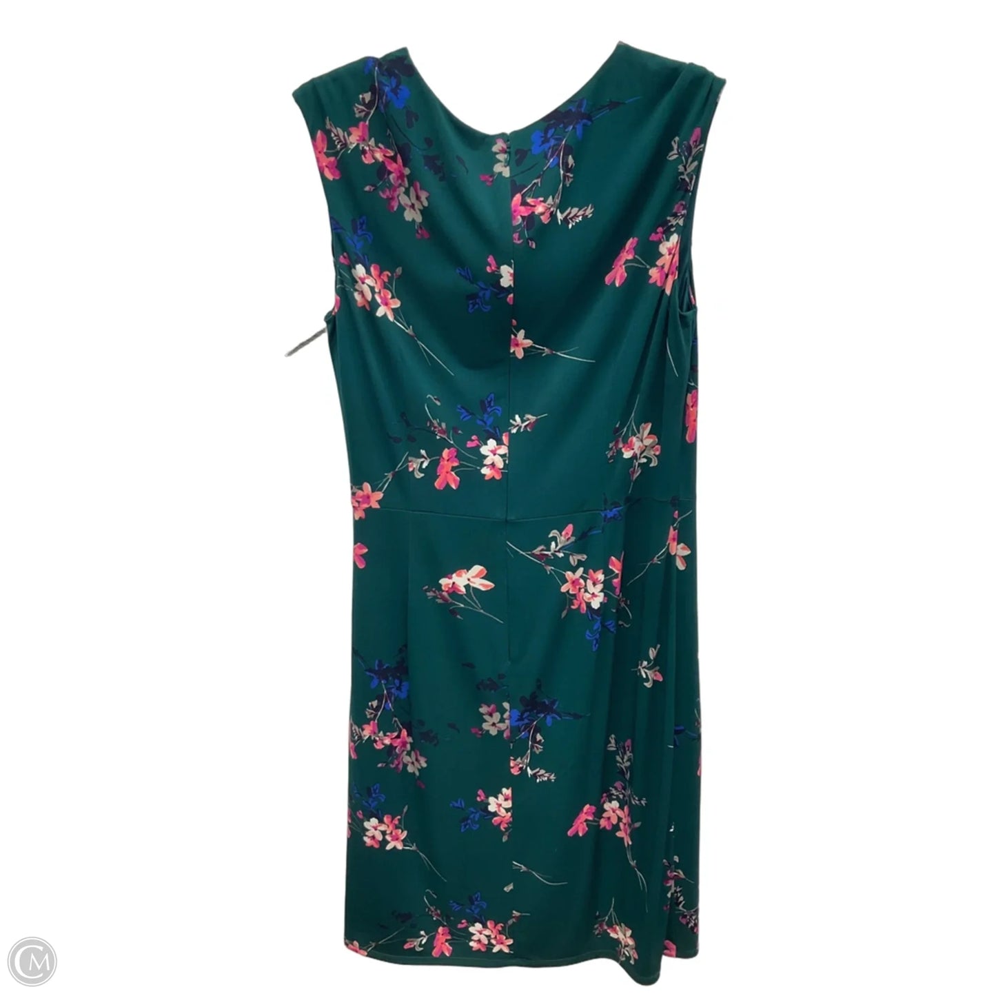 Dress Casual Midi By Eliza J In Green & Pink, Size: Xl