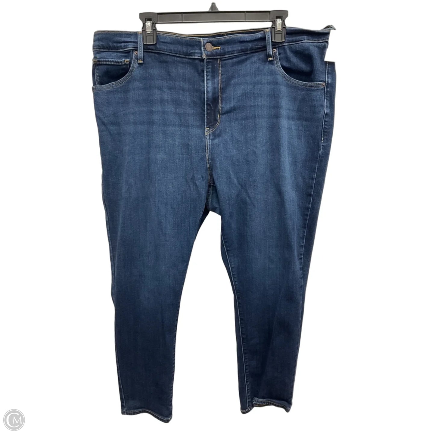 Jeans Skinny By Levis In Blue Denim, Size: 20
