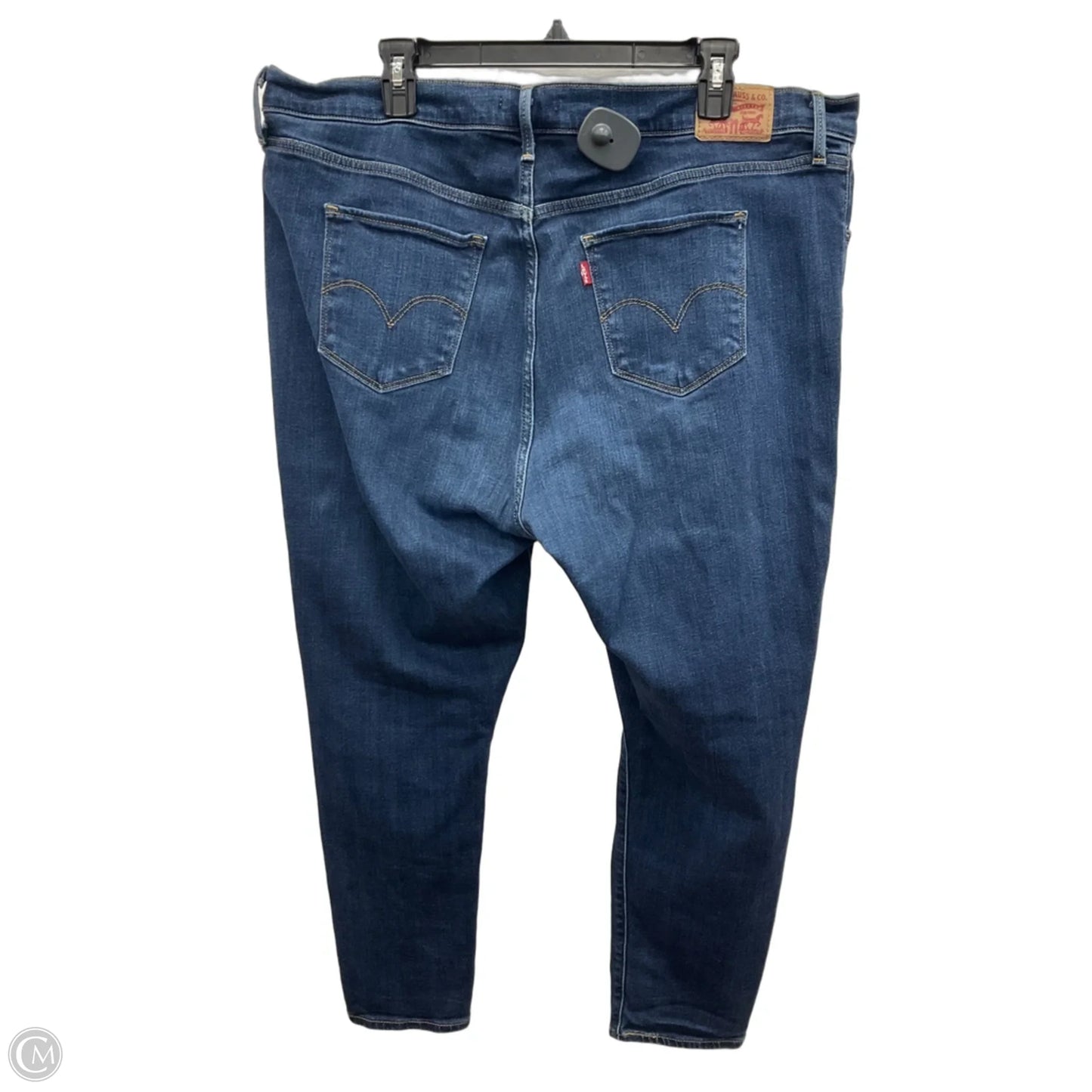 Jeans Skinny By Levis In Blue Denim, Size: 20