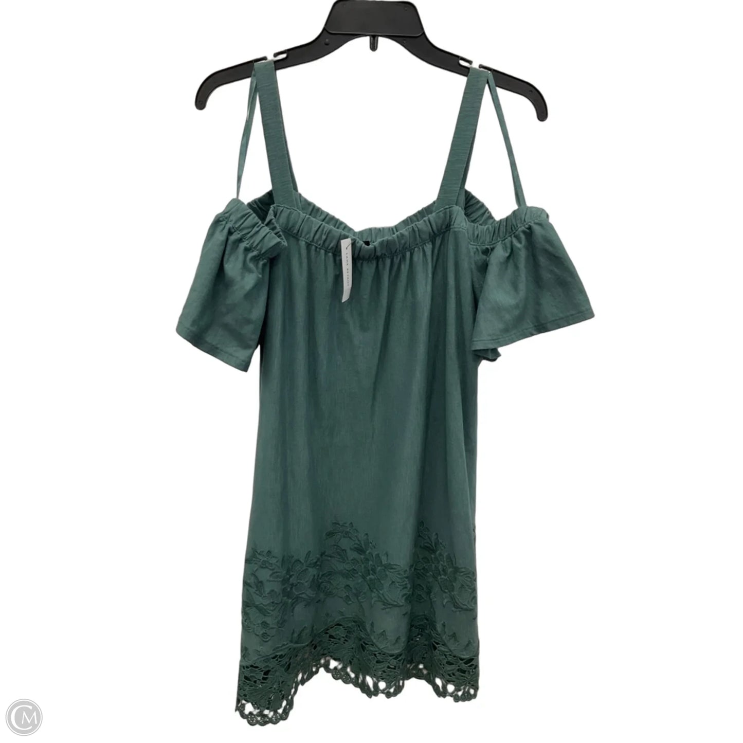 Top Short Sleeve By Lane Bryant In Green, Size: 1x