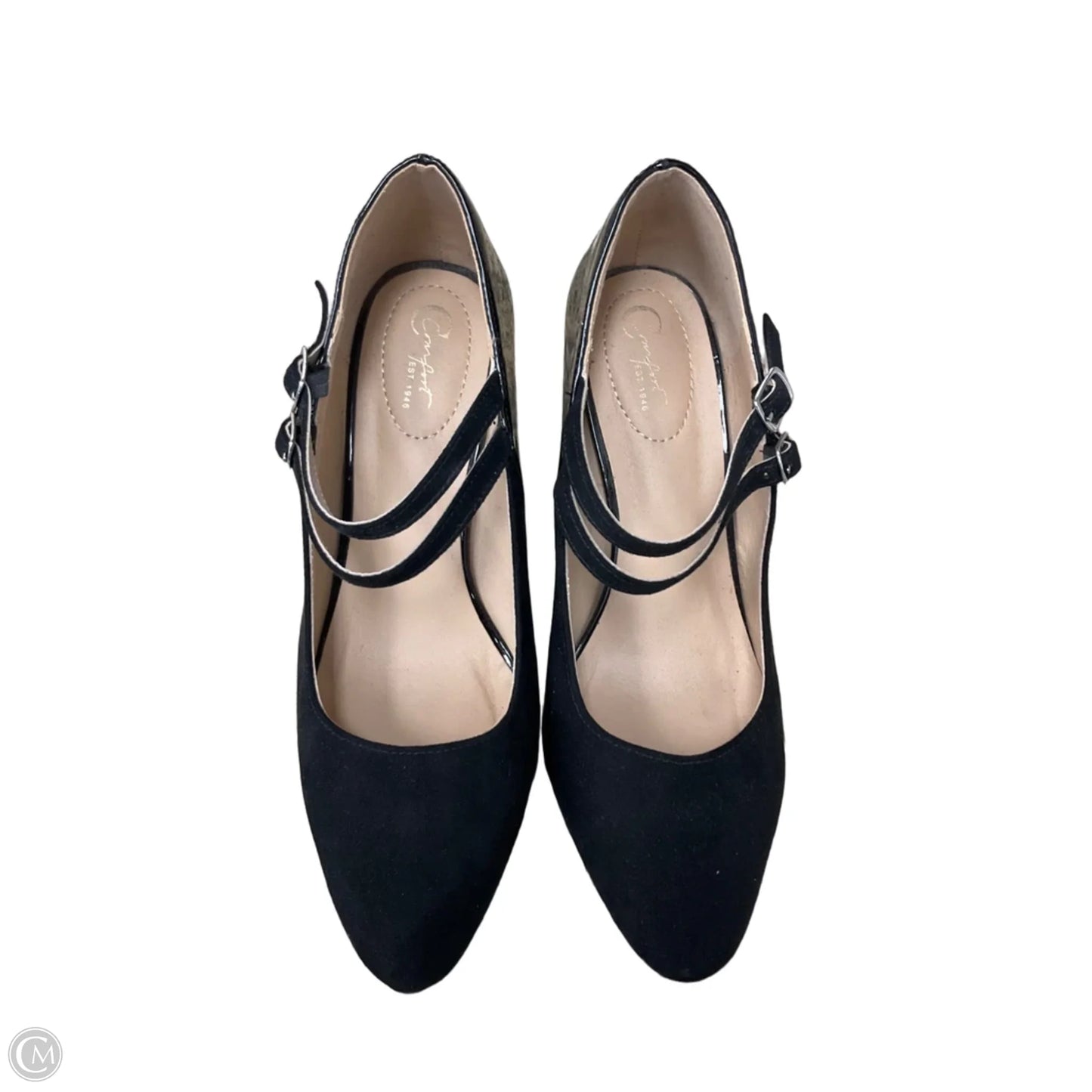Shoes Heels Block By Cato In Black, Size: 8
