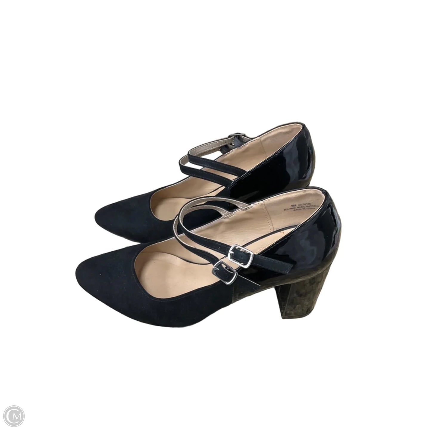 Shoes Heels Block By Cato In Black, Size: 8
