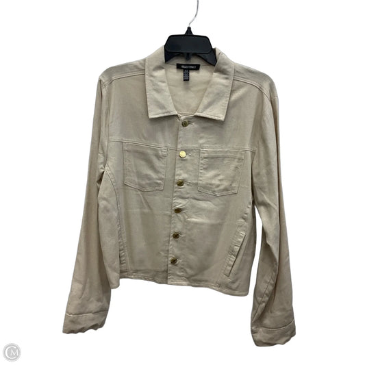 Blouse Long Sleeve By Ellen Tracy In Tan, Size: Xl